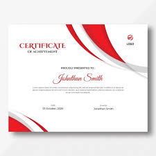Abstract Red Certificate Template In 2020 Certificate Design Template Certificate Templates Certificate Design