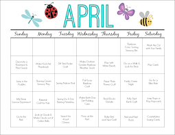 printable activity calendar for kids free printable from the chirping moms