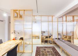 Mfrmgr Creates Semi Transparent Cubicles For Sound Production Office Office Interior Design Cafe Interior Design Interior