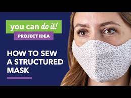 Learn How To Make Structured Cotton Face Mask At Joann Fabric And Craft Store Online Find Detailed Step By Step Instructions To Comp In 2021 Diy Face Mask Sewing Mask