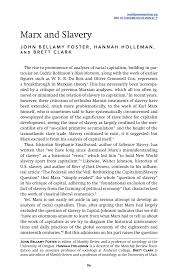 PDF) Marx and Slavery
