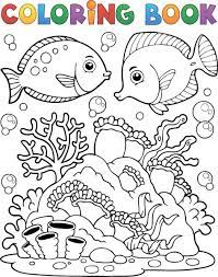 An ordinary fish for the little ones. Coloring Picture Sea World Vector Template Free Vector In Encapsulated Postscript Eps Eps Vector Illustration Graphic Art Design Format Format For Free Download 503 55kb
