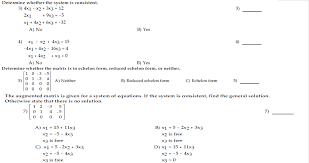 Solved Determine Whether The System Is Consistent 3 4x1 Chegg Com