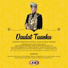 .yang dipertuan agong xvi al sultan abdullah ri'ayatuddin al mustafa billah shah ibni almarhum sultan ahmad shah al musta'in billah (since 2010) duli yang maha mulia sultan ibrahim ibni almarhum al mutawakkil alallah sultan iskandar al haj #johor. A W Malaysia On Twitter Our Heartiest Congratulations To Our Beloved Yang Di Pertuan Agong Al Sultan Abdullah Ri Ayatuddin Al Mustafa Billah Shah On The Occasion Of His Majesty S Birthday Today May His Majesty Be Blessed