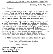 Each time, there were about 30 students from 5 different schools. Letter From George Davies To Jacob Davis 3rd Forgotten History