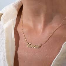 One name or word per pendant. Carrie Style Personalized 14k Gold Name Necklace My Name Necklace Canada