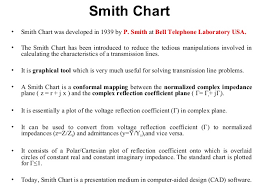 smith chart a graphical representation