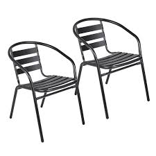 Pineville Stacking Patio Dining Chair In 2020 Patio Dining Chairs Patio Dining Metal Restaurant