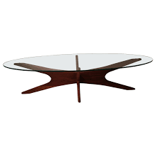 Adrian pearsall starfire designed walnut coffee table with a large piece of kidney bean shaped glass as the top. Mid Century Modern Adrian Pearsall Jack S Cocktail Table For Sale At 1stdibs