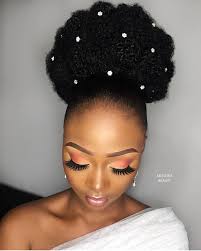 Bun Life Bridal Beauty Makeup Mosewabeauty Hairstylist Marieghold Africansweethear Natural Hair Wedding Natural Bridal Hair Natural Hair Styles