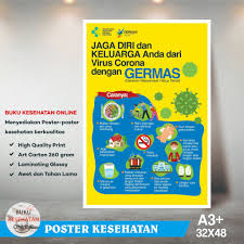 Download the perfect poster pictures. Poster Kesehatan Jaga Dari Virus Corona Dengan Germas Laminating Glossy Shopee Indonesia