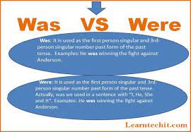 Commas customarily indicate a brief pause; Was Vs Were Difference Between Was And Were With Examples