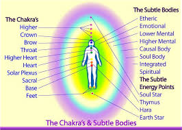 subtle body chart the human energy system aura chakras