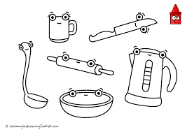New users enjoy 60% off. Drawing Kitchen Utensils Coloring Page Kitchen Kitchen Utensils For Kids Coloring Pages Coloring For Kids Coloring Pages For Kids