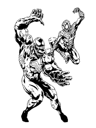 Spiderman e venom da colorare. Free Printable Venom Coloring Pages For Kids Spiderman Coloring Coloring Pages For Kids Black Spiderman