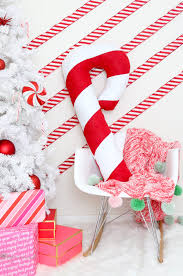 How are candy canes made? Make A Festive Giant Candy Cane Pillow For Christmas Lovely Indeed