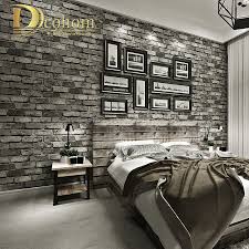 15 93 48 De Descuento Papel Pintado Para Decoracion De Paredes Rollos De Papel De Pared Texturizado De Ladrillo Retro Y Moderno En Relieve 3d Para Dormitor Brick Wallpaper Bedroom Brick Wall Bedroom