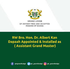 The lodge meets regularly and conducts the usual formal business of any small organisation (approve minutes, elect new members, appoint officers and take their reports, consider correspondence, bills and annual accounts, organise social and charitable events, etc.). Kan Dapaah Installed As Assistant Grand Master Of Freemasons In Ghana