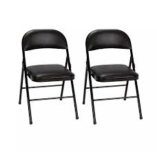 2pk Vinyl Padded Folding Chair Cosco Padded Folding Chairs Folding Chair Cosco