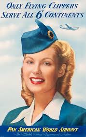 Pan American World Airlines Only Flying Clippers Serve All 6 Continents Vintage Airline Posters Vintage Airlines American Airlines