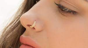 Unique Nose Ring Indian Nose Ring Tribal Nose Ring Gold Nose Ring Indian Jewelry Tribal Piercing Cartilage Jewelry Tragus Hoop 20g Unique Nose Rings Indian Nose Ring Nose Rings Hoop