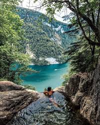 Hiked Up For An Hour To Get To This Secret Spot A Natural Pool Overlooking Lake Konigssee Probably My Favori Places To Travel Travel Inspiration Hiking Places