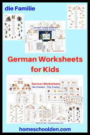 German Worksheets Die Familie Learning German Worksheets German Language Learning Learn German