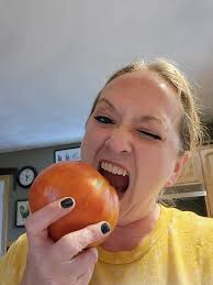 Cherry tomatoes and our first cantaloupe