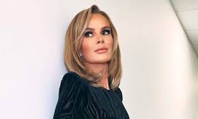 #morning today is @globals_make_some_noise day. Amanda Holden Floors Fans In Leg Lengthening Jeans And Sequin Blouse Hello