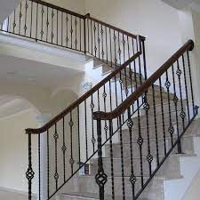A stair railing height code is the list of building code specifications for the required height of a railing on a stairway for safety purposes. Cast Iron Powder Coated Ci Stair Railing For Home Rs 200 Square Feet Id 14706879688