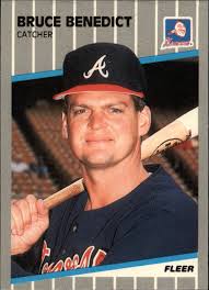 1989 Fleer Glossy #587 Bruce Benedict