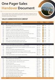 Letter for release of retention amount in construction company. One Pager Sales Handover Document Presentation Report Infographic Ppt Pdf Document Presentation Graphics Presentation Powerpoint Example Slide Templates