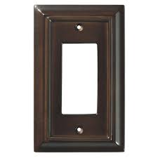 Liberty Architectural Wood Decorative Single Rocker Switch Plate Espresso 126341 The Home Depot