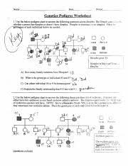 Pedigree_practice_answers Name Date Period Genetics