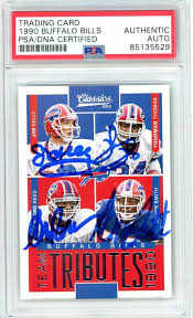 Amazon.com: Jim Kelly/Andre Reed/Thurman Thomas/Bruce Smith 2016 Classics  Silver Autograph Card #9 PSA/DNA : Collectibles & Fine Art