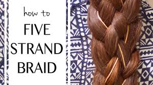 Zeral pre stretched braiding hair 28 inch 6 packs long braiding hair hot water setting professional itch free synthetic fiber corchet yaki texture hair extensions silver braiding hair for women (silver) 4.4 out of 5 stars 106. How To Make A Five Strand Braid Youtube
