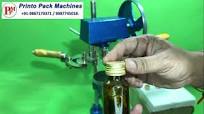Manually Operated Capper For Metal Caps | Glass Bottle Metal Cap Sealing  Machine | बोतल सीलिंग मशीन