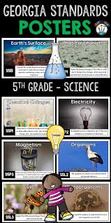 Georgia Standards Of Excellence 5th Grade Science Posters 5th Grade Science Science Poster 5th Grade Science Experiments