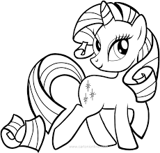 Ausmalbilder Rarity Des My Little Pony