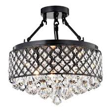 Black Flush Mount Lights Lighting The Home Depot