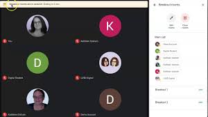 They can choose to allow participants to choose their own room, but this must be done in the meeting when launching the breakout rooms. Google Meet Breakout Rooms Ask For Help Timer Youtube