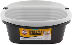 Basically, it's just a deck box with a regular litter pan inside it, and a sisal ramp to get the cat's paws clean on the way out. Amazon Com Pet Mate Arm Hammer Large Sifting Litter Pan Pet Supplies