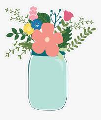If you like silhouette crafts, you might also like our silhouette christmas bundle. Flower Jar Print Cut File Transparent Mason Jar Rustic Clipart Hd Png Download Kindpng