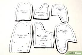 Fold your fleece over sideways and pin the template to the fleece. How To Make Mittens From Old Sweaters With Pictures Wikihow