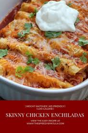 Easy Chicken Enchiladas The Speedy Spatula Recipe Calorie Recipes Dinner No Calorie Foods Low Calorie Recipes Dinner