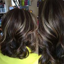 Best Highlights To Cover Gray On Dark Hair Dark Hair With Highlights Medium Brown Hair Color Blending Gray Hair