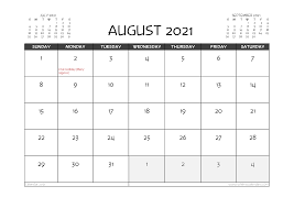 There's a number of printable wall calendars for 2021 below that will include monthly photo calendars and also finish planners that may help you approach each you can't make a mistake with the options below. Free Printable August 2021 Calendar Canada 12 Templates
