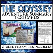 The Odyssey Novel Study Unit Homer Homer 39 S Odyssey Odyssey Summary Odyssey Project Odyssey Activi Novel Study Units First Year Teaching Novel Studies