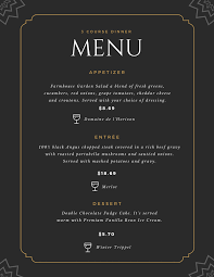 Maybe you would like to learn more about one of these? Pin By Dee Dizzle On Templates Fine Dining Menu Dining Menu Restaurant Menu Template