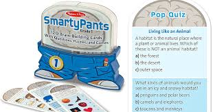 But what fun would that be? Melissa Doug Smarty Pants 1st Grade Card Set Just 6 72 Includes 120 Questions Puzzles Games Hip2save